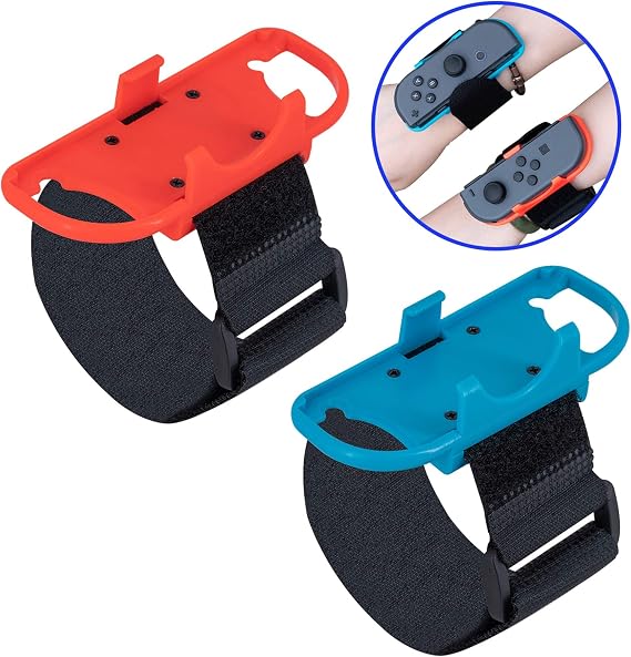 Mcbazel Switch Wrist Strap, Adjustable Wrist Band Strap Compatible with Switch/Switch Oled Joycon Controller Hand Strap-1 Pair,Adjustable Strap for Just Dance Game(Not for Switch 2)