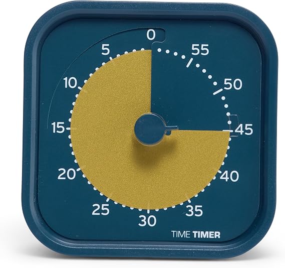 Time Timer Mod - Home Edition - 60 Minutes Individual Size Visual Countdown Timer for ADHD, Teens, Students and Pomodoro with Silent Operation (Metallic Midnight)