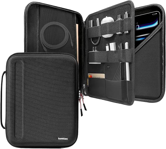 tomtoc Portfolio Tablet Case for 13 Inch iPad Air M4/Pro M5 Hard Shell