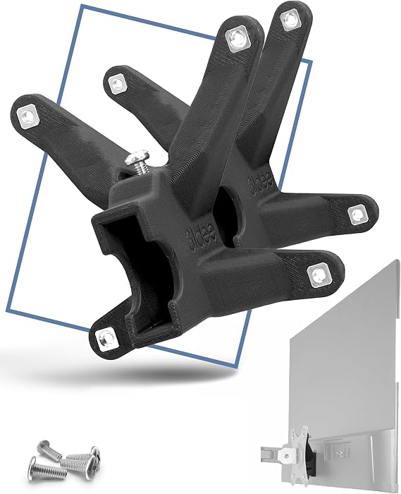 3IDEE VESA Adapter Bundle for HP Monitor Series 5 & Mf (524sa, 524sf, 524sw, 527sa, 527sf, 527sw, 532sf, M22f, M24f, M27f, M32f) - Monitor Mount Adapter 75x75 mm - for monitors without VESA - 2-pack