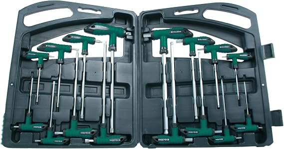 Brueder Mannesmann Tools M18190 Offset Screwdriver Set 16 Pieces