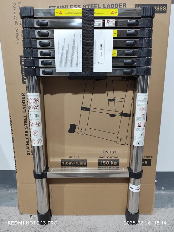 Paslanmaz Çelİk Teleskopİk Merdİven Pre1027ss