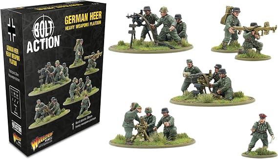 German Heer Heavy Weapons Platoon - 28mm Plastic Miniatures Bolt Action