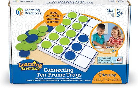 Learning Resources Connecting Ten-Frame Trays