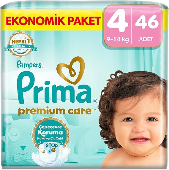 Prima Bebek Bezi Premium Care 4 Numara 46 Adet Ekonomik Paket