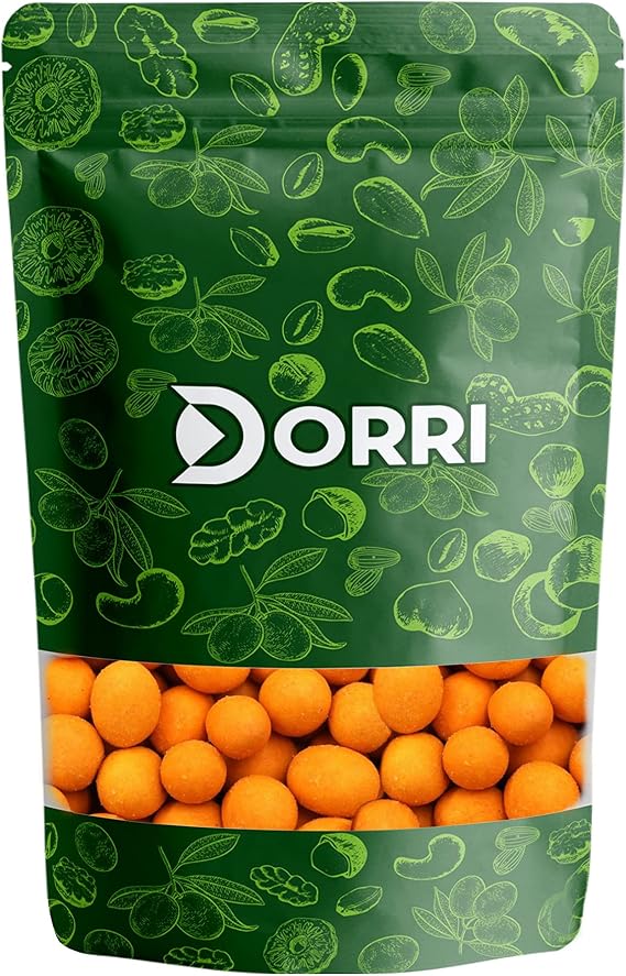 Dorri - Chilli Coated Peanuts 1kg | Spicy Flavour, Spicy nuts, Crunchy Texture, Whole Peanuts (Available from 150g to 5kg)
