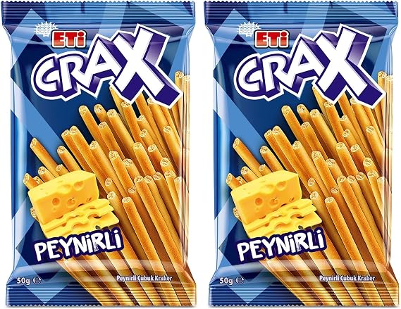 Eti Crax Peynirli Çubuk Kraker 50 g x 20 Adet (2 paketi)