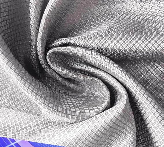 Emf Protection Shielding Faraday Fabric Radiation Protection EMF Blockers Grounding EMI/RFID Shielding Cell Phone/WiFi/Electromagnetic Blocking,silver-1x1.1m