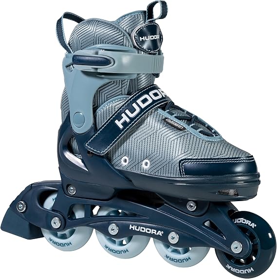 HUDORA Inline Skates Mia/Leon 2.0 - Inliner für Kinder/Jugendliche & Erwachsene in versch. Größen & Farben - Roller Skates bis zu 4 Größen verstellbar - bequeme & stilvolle Rollerskates