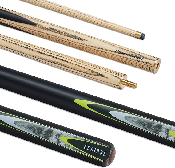 SGL POWERGLIDE ECLIPSE 2 PIECE CENTRE SPLIT SNOOKER/POOL CUE 10mm TIP**  WITH FREE TOWEL