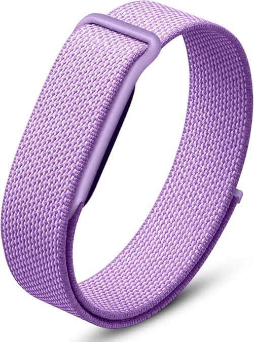 DADO Stretch Nylon Loop Band Compatible with Google Fitbit Air, Soft Breathable Woven Sport Strap, Adjustable Elastic Replacement Wristband for Men & Women