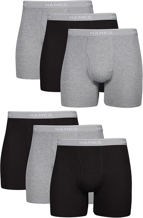 Hanes Men's Tagless Boxer with ComfortFlex Waistband Brief
