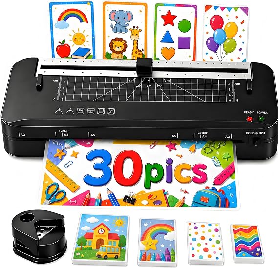 Laminator, A3 Laminator Machine with Built-in Trimmer
