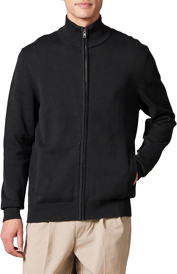 Amazon Essentials Men's Full-Zip Cotton Jumper