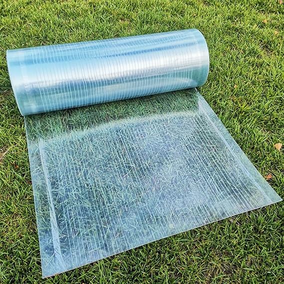 Polycarbonate Roofing Sheet,0.8mm Glassfiber Solid Sheet,Daylighting Panel,UV Protection Rainproof Insulation,for Greenhouse Canopy, Cold Frame Cladding,Easy to Bend & Cut (WxL:0.5x1m)