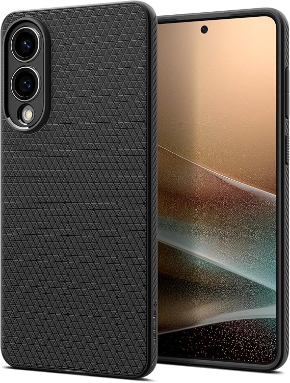 Spigen Galaxy S25 Edge ile Uyumlu Kılıf Liquid Air Matte Black - ACS09420