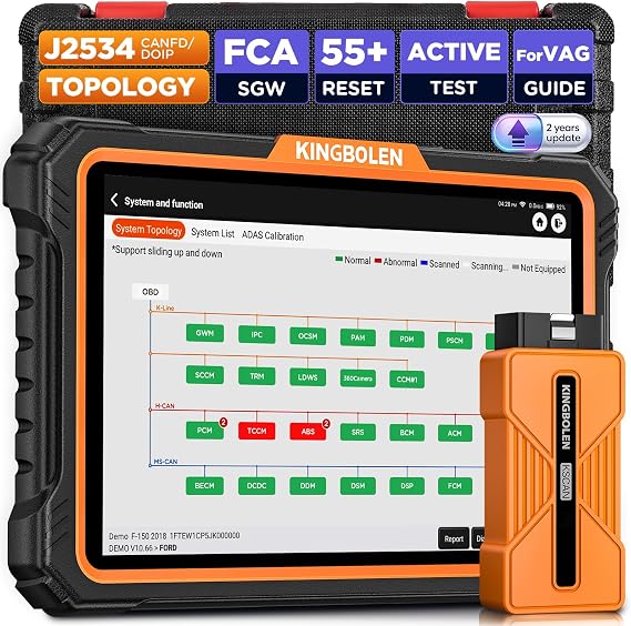 KINGBOLEN K10 Ultra OBD2 Scanner Diagnostic Tool J2534,Can FD And DOIP