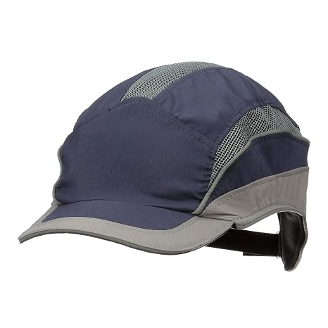3M First Base 3 Bump Cap 2031216, Elite, Navy/Grey, Reduced Peak, 55mm