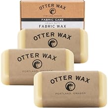 3-Pack: Extra-Large Fabric Wax : All Natural Water Repellent by Otter Wax : 5oz Bar