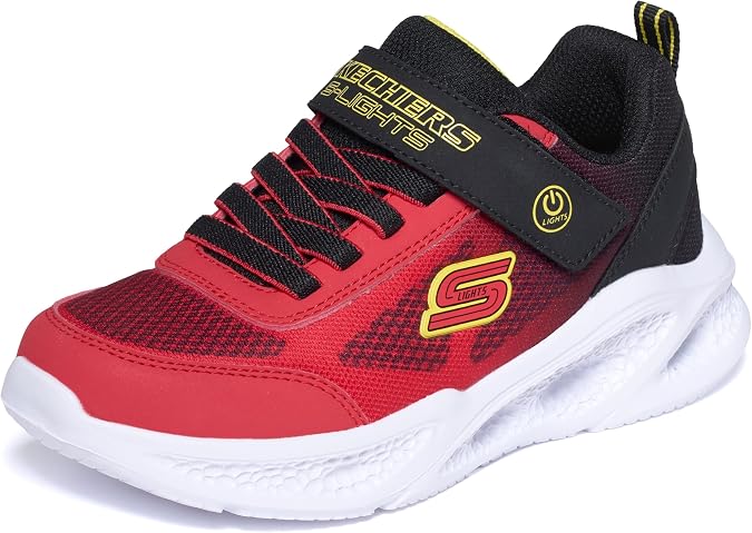SKECHERS METEOR-LİGHTS - KRENDOX Boys Gs Siyah Işıklı Spor Ayakkabı
