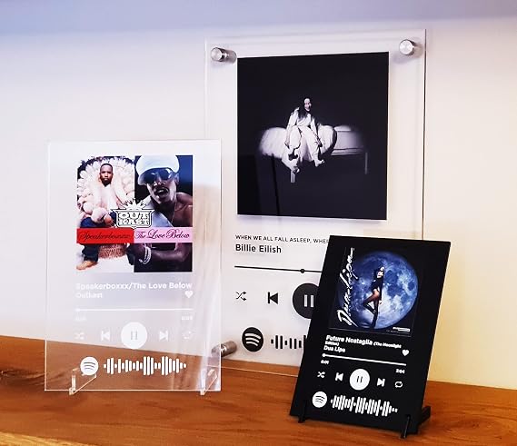 Personalised Scannable Spotify Plaque (A5 (210x148mm), Wall Mount, Black)