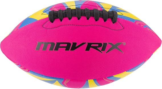 Mavrix Size 6 Neoprene American Football Waterproof Soft Grip Kids Ball