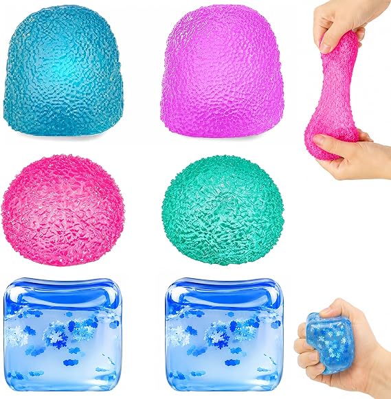 Squishy Fidget Toys, 6 Pcs Squishy Toys Stress Balls for Adults
