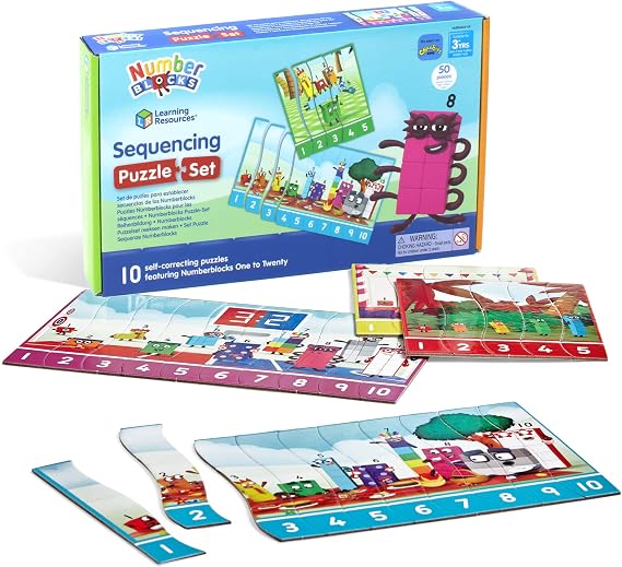 Learning Resources Numberblocks Sequencing Puzzle Set Ages 3+