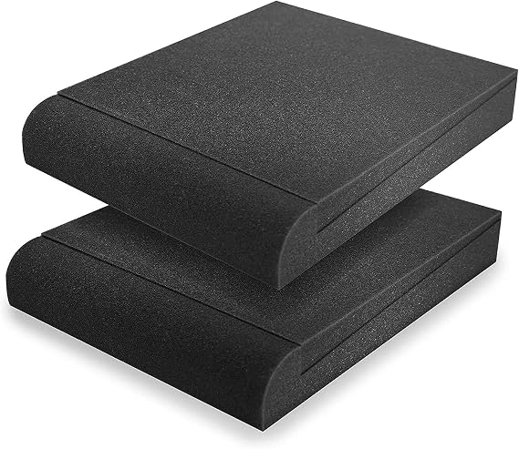 Acoustic Isolation Pads, Studio Monitor Isolation Pads, Pair of Two High Density Studio Monitor Isolation Pads Pair for 5 Inch Monitors
