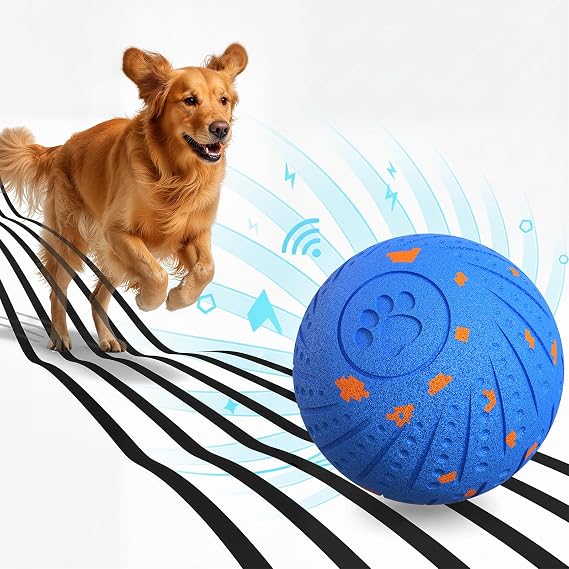 Interactive Dog Ball Toys Automatic Smart Moving Dog Balls,3.2 Inch,3 Modes