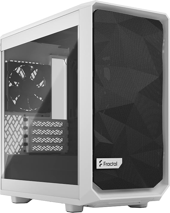 Fractal Design Meshify 2 Mini White - Tempered Glass Clear Tint