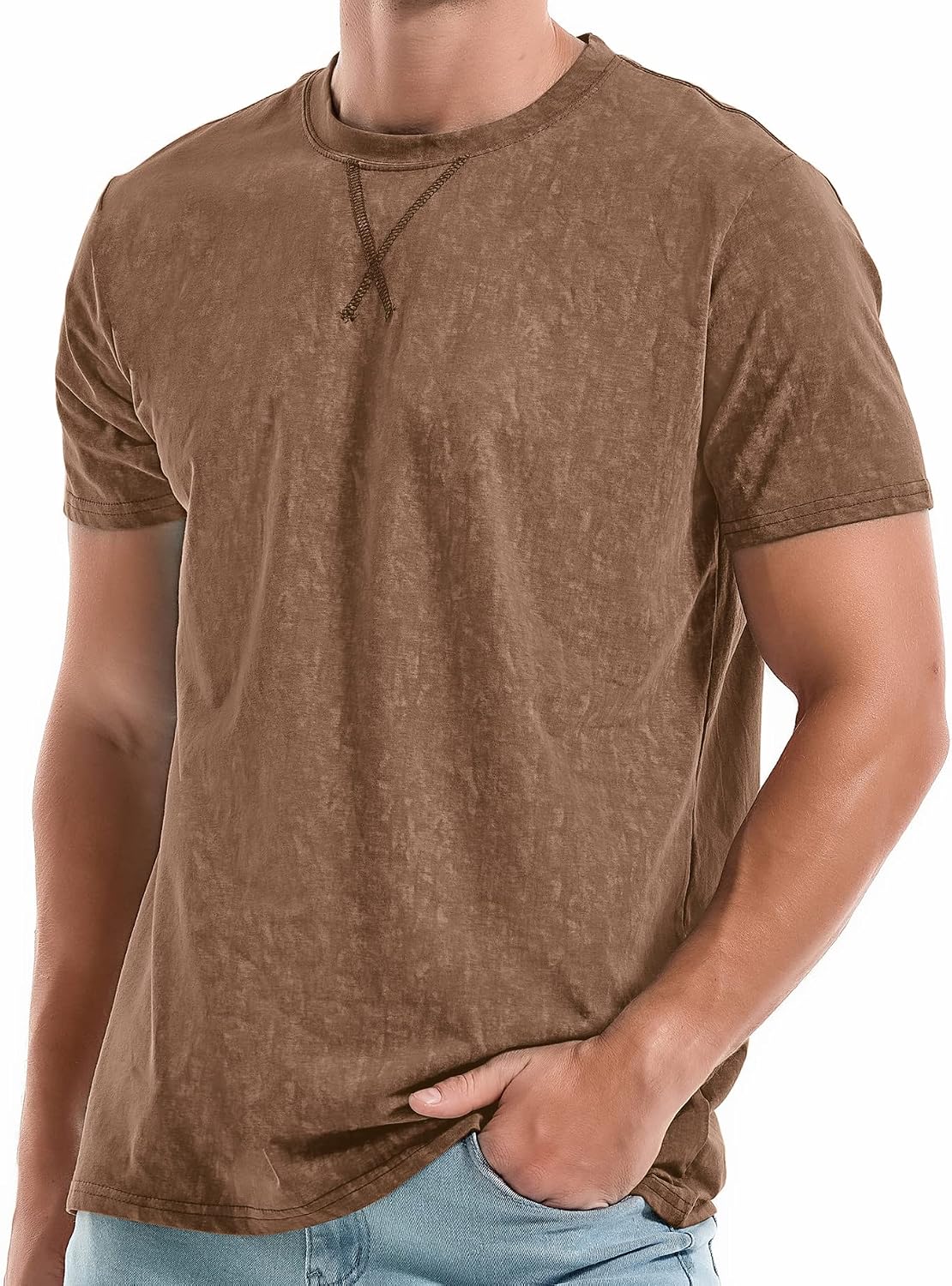 RONOMO Mens Fashion V-Neck T-Shirt Casual