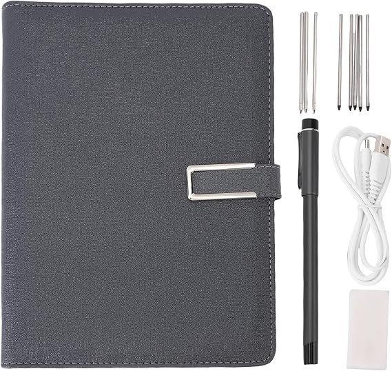 Digital Notebook with Smart Pen, AI Voice Transcription, Handwriting Recognition for Real Time Writing, Multi Format Export, 80 Sheets Loose Leaf