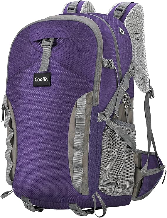 Trekking Backpack 40L, Ultralight Waterproof Travel Backpack with Rain Cover for Hiking Camping, Men and Women