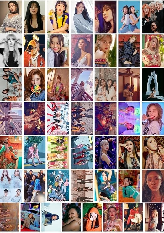 Postifull Mamamoo Poster Seti, Arkası Yapışkanlı K-Pop Kız Grubu Poster Kolaj Seti - 50 Adet, 10Cm*15Cm;
