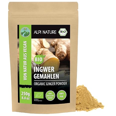 Alpi Nature Ginger Powder Organic 250 g Organic Ginger Ground Ginger Root