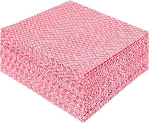 Jebblas Dish Cloths,Red Disposable Cloth,All Purpose Cloths,J Cloths,Multipurpose Cloths,50PCS