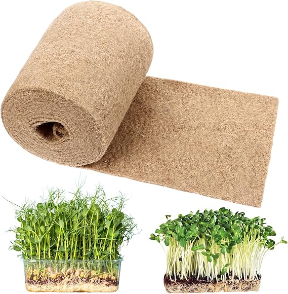 1 Roll 10" X 157" Microgreen Grow Mat Natural Fiber Grow Mats Microgreens