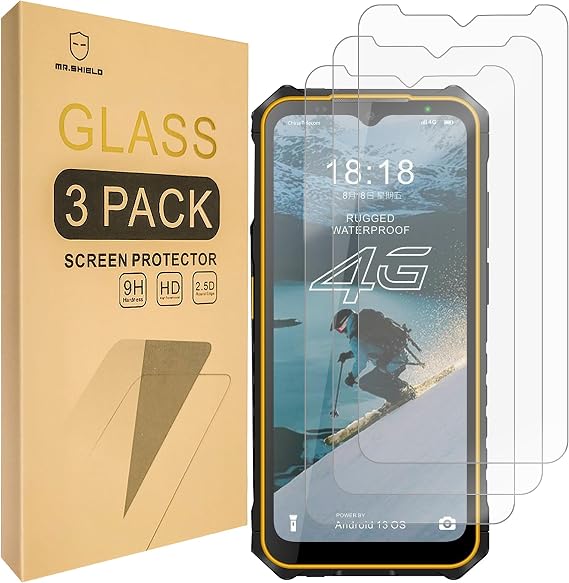 Mr.Shield 3-Pack Tempered Glass Screen Protector for Ulefone Armor X13