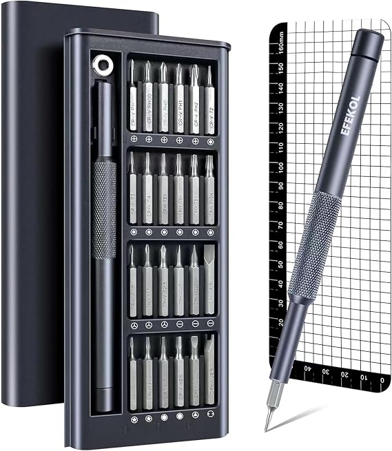 Precision Screwdriver Set, Mini Tool Kit with Security Torx Phillips Star, Repair for MacBook, Laptop, PC, PS5/4, Ring Doorbell, iPhone, Xbox, Glasses, Watch