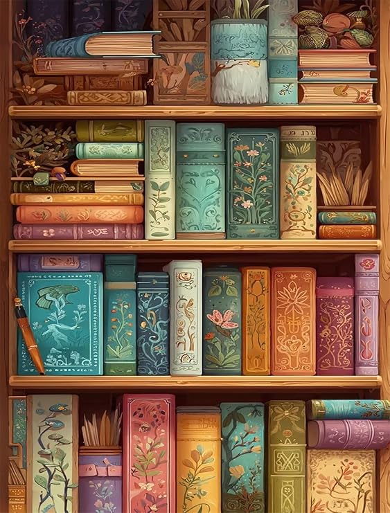 Jigsaw Puzzles for Adults 1000, Challenge High Difficulty, Educational Game Decompression Jigsaw Puzzle, Bookshelf Puzzle 1000 Pieces