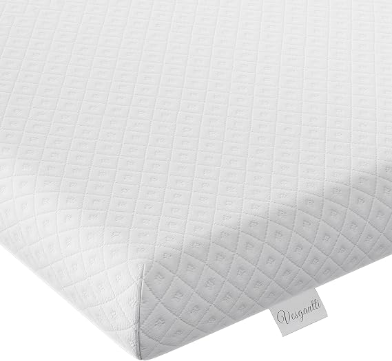 Vesgantti 4 Inch Memory Foam Mattress Topper King Size, Cooling Gel,150x200