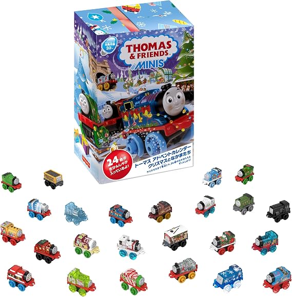 THOMAS & FRIENDS Mini Mini Thomas Advent Calendar Christmas and Friends Mini Mini Thomas 24 Pieces IncludedVehicle TrainPresentFor Ages 3 and Up HRF89