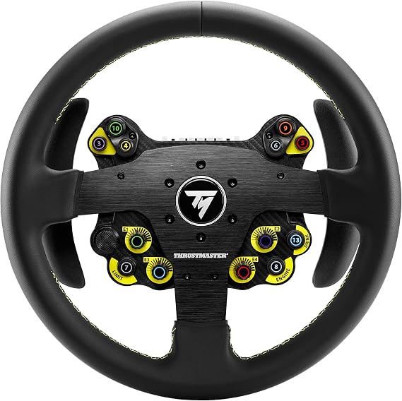 Thrustmaster EVO Racing 32R leather, round leather covered bagel and removable hub for PC and consoles