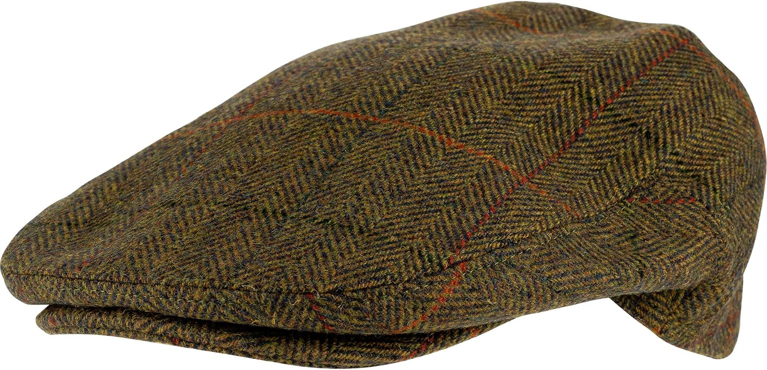 JACK PYKE Wool Blend Flat Cap Patch