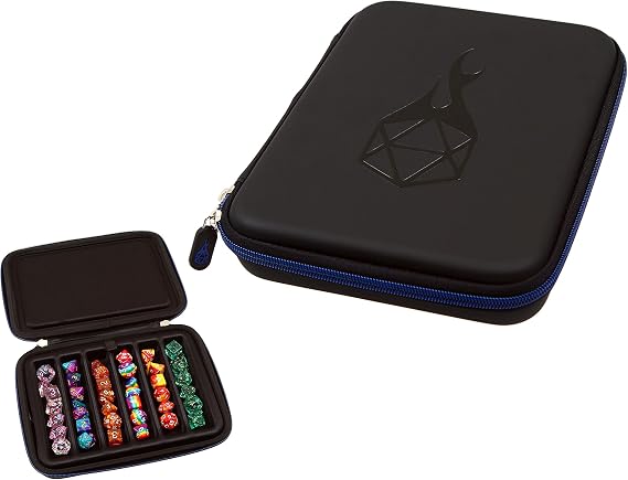 Forged Dice Co. Çıkarılabilir Oluklu Tepsili Zar Saklama Kutusu - Saklama Kutusu 42 Metal veya Plastik Çok Yüzlü Zar Tutar - Zar Tepsisi ve Teşhir Kutusu DND ve Dungeons & Dragons Oyun Zar ile Çalışır