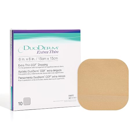 Convatec DuoDERM Extra Thin Dressing, Square, 6 x 6, 10 per Box by ConvaTec