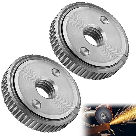 Quick-Release Nuts for Angle Grinders, Quick-Release Nut m14, for Hitachi, Metabo, AEG, Decker & Black, Dewalt, Flex Quick Release Nut Pack of 2