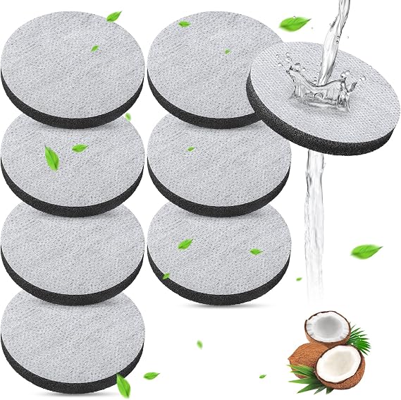 8 PCS Water Bottle Filter Discs Compatible with Brita Fill & Go Water Filter Bottles Carafes, Water Filter Discs Reduces PFAS, Chlorine, Microparticles, Other Impurities in Drinking Water