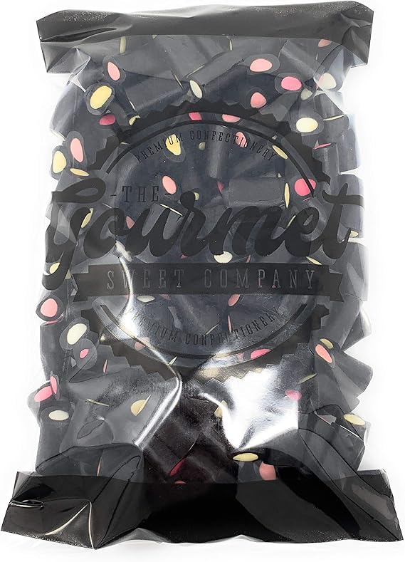 Liquorice Cream Rock 1kg Share Bag by The Gourmet Sweet Company